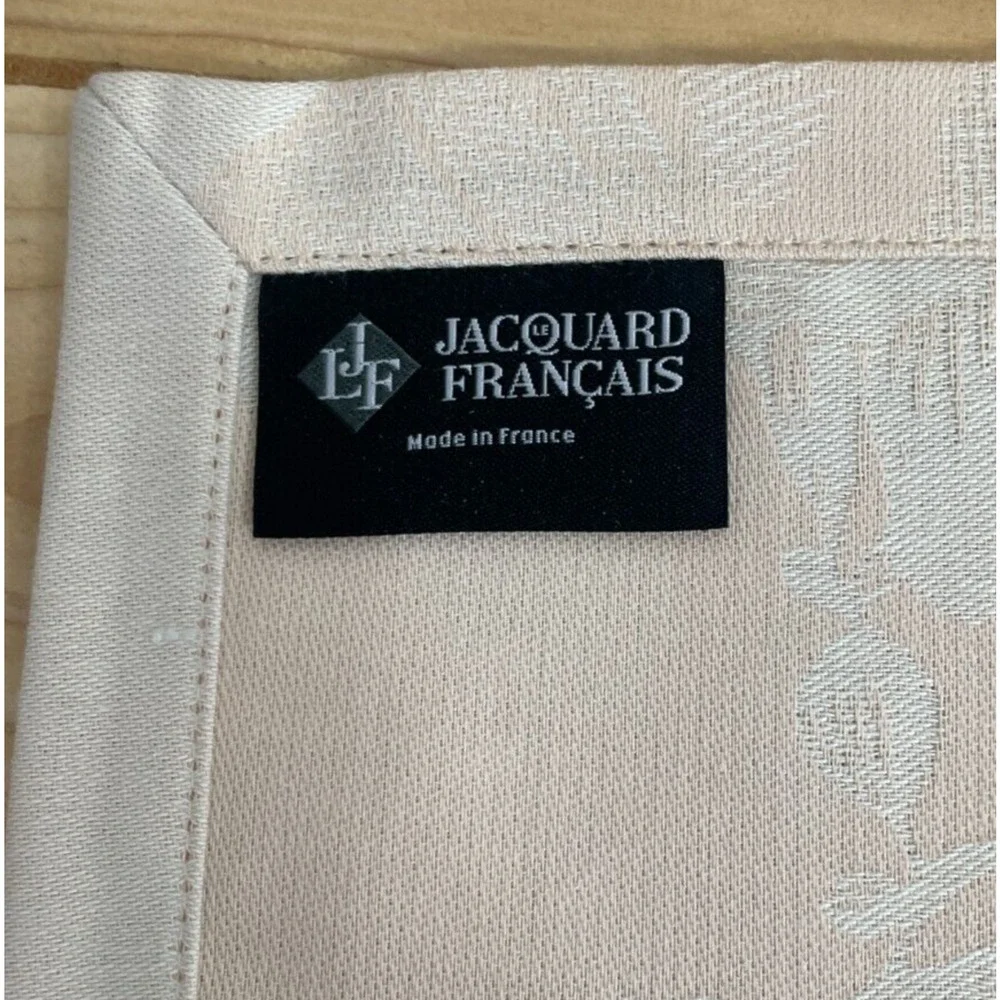 Le Jacquard Francais A La Francaise Napkins Floral Blue Pink Yellow Set of 3 New